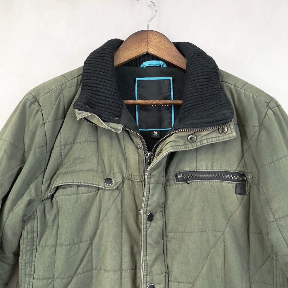 Hurley Mens Quilted Jacket Size‎ M Utility Military Skate Outdoor Grunge Street - Picture 2 of 16